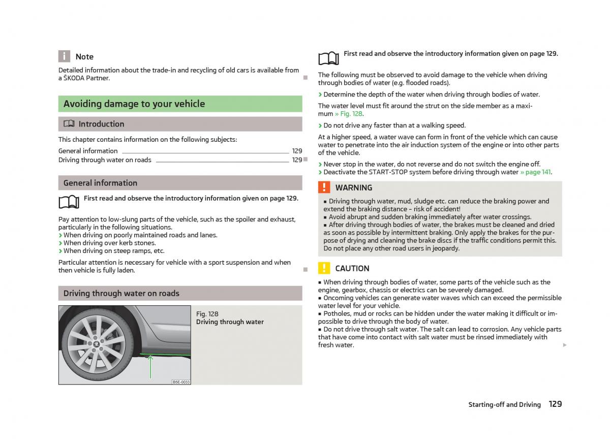 Skoda Octavia III 3 owners manual / page 131