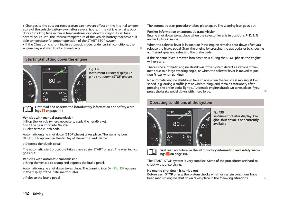 Skoda Octavia III 3 owners manual / page 144