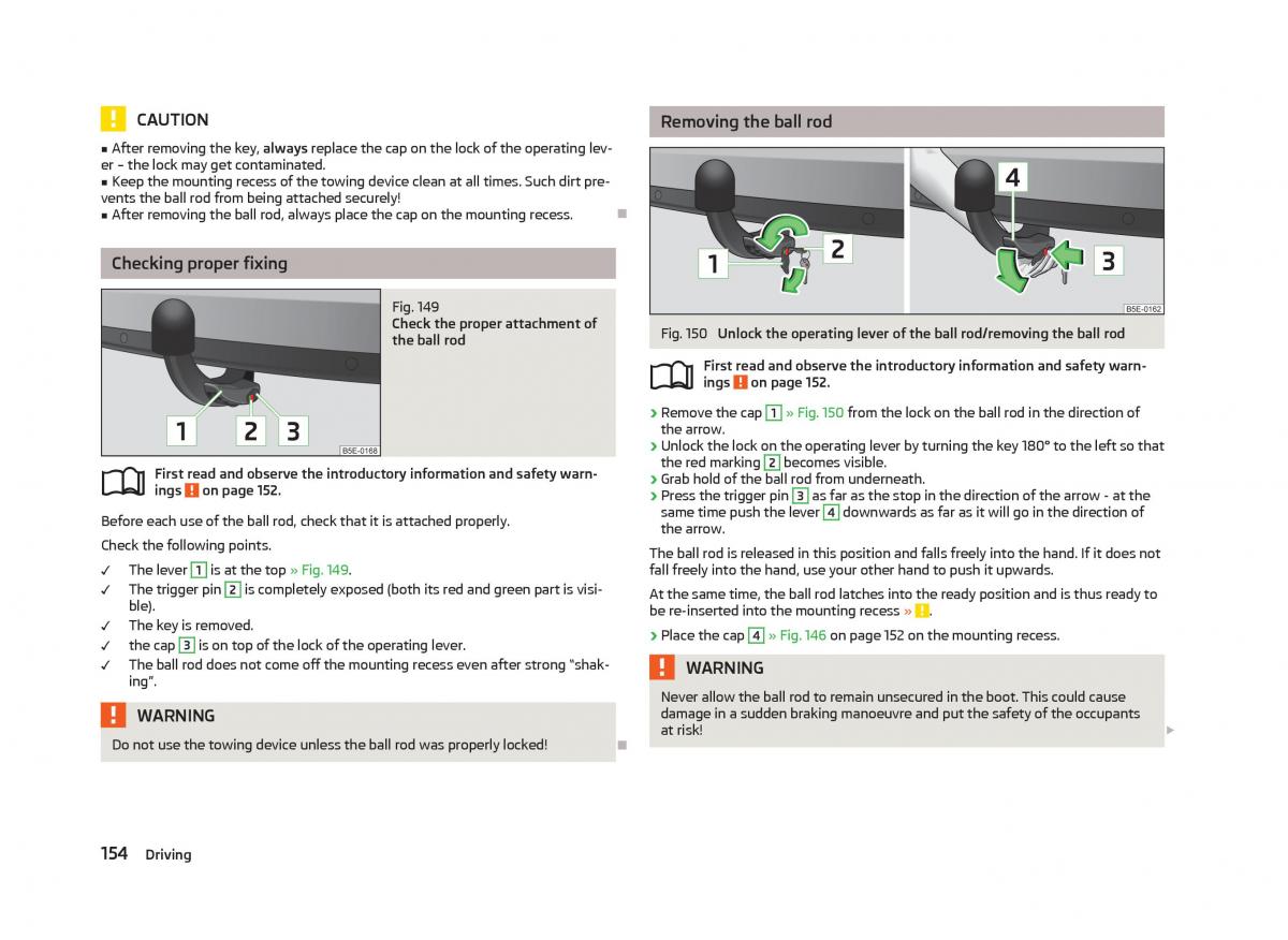 Skoda Octavia III 3 owners manual / page 156