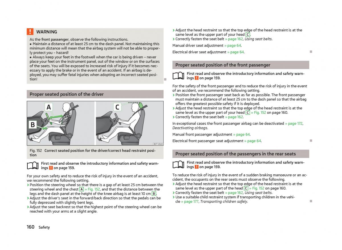 Skoda Octavia III 3 owners manual / page 162