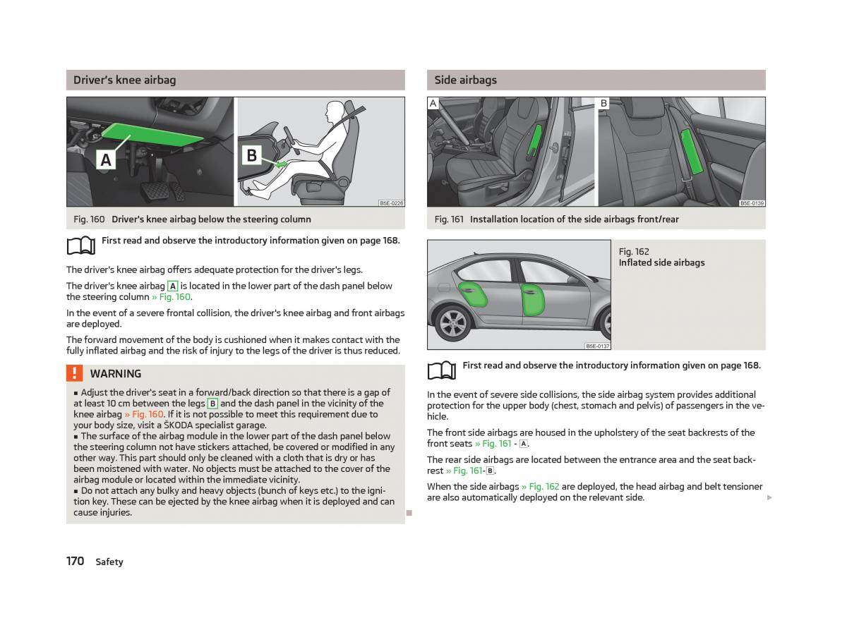 Skoda Octavia III 3 owners manual / page 172