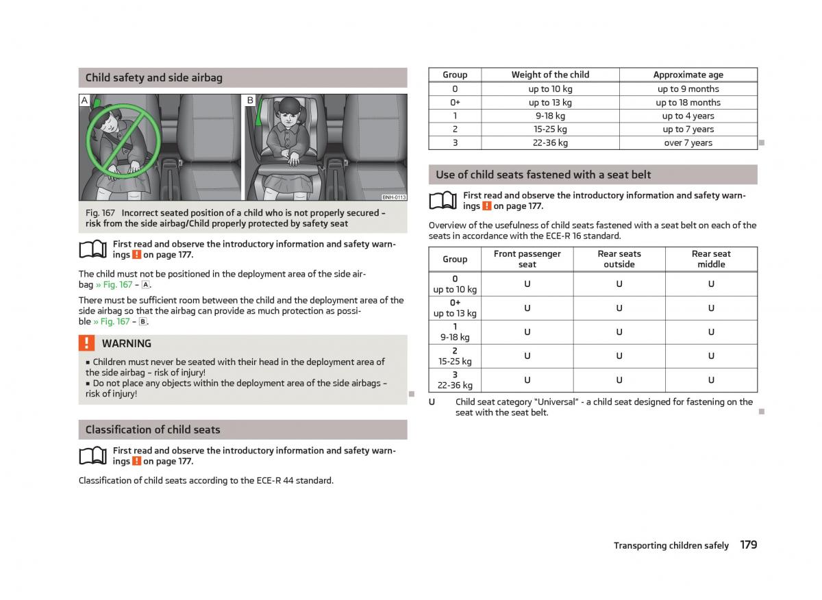 Skoda Octavia III 3 owners manual / page 181