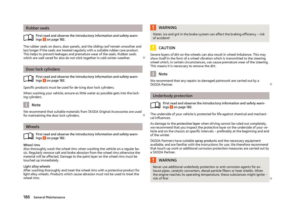 Skoda Octavia III 3 owners manual / page 188