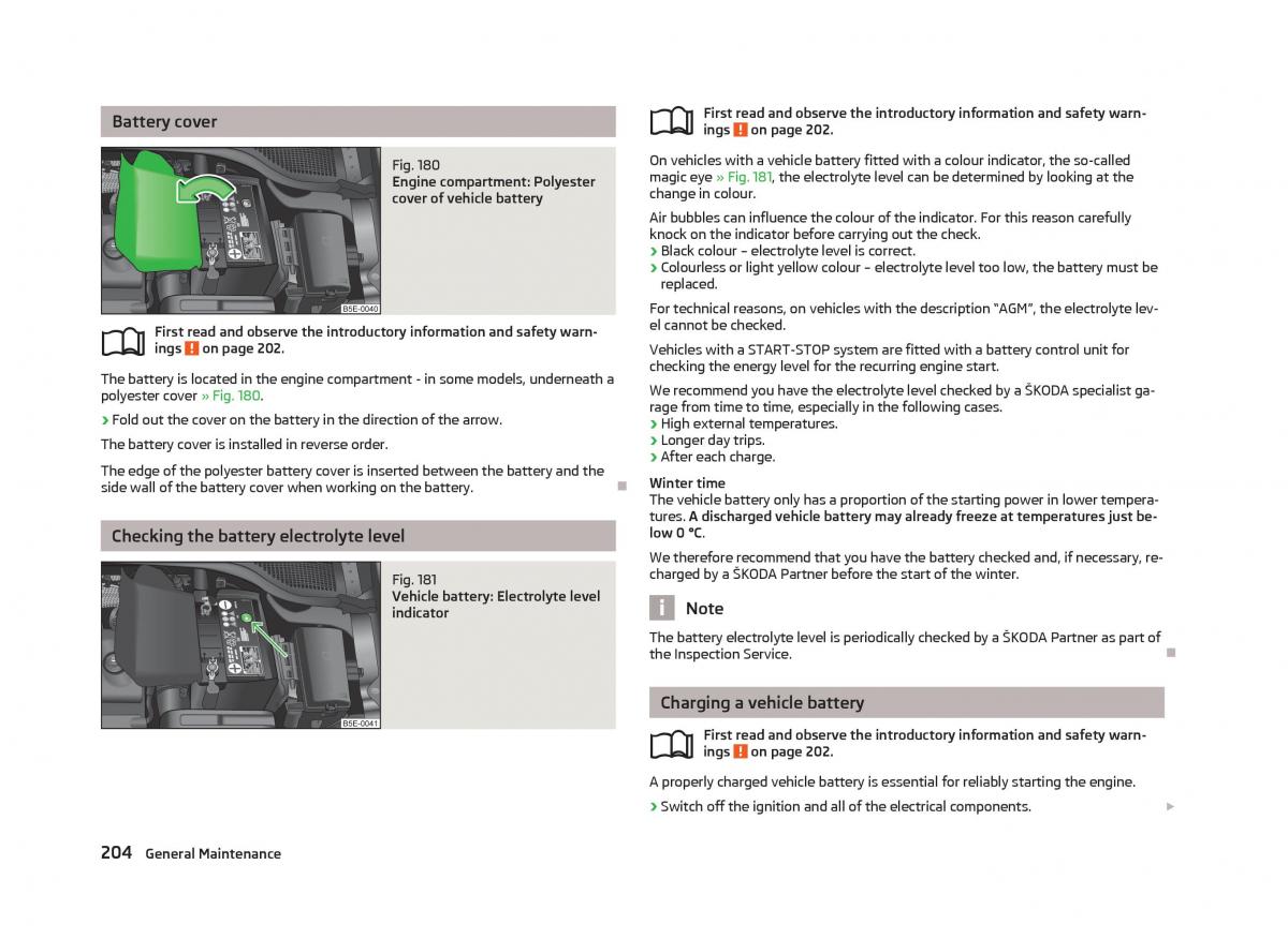 Skoda Octavia III 3 owners manual / page 206