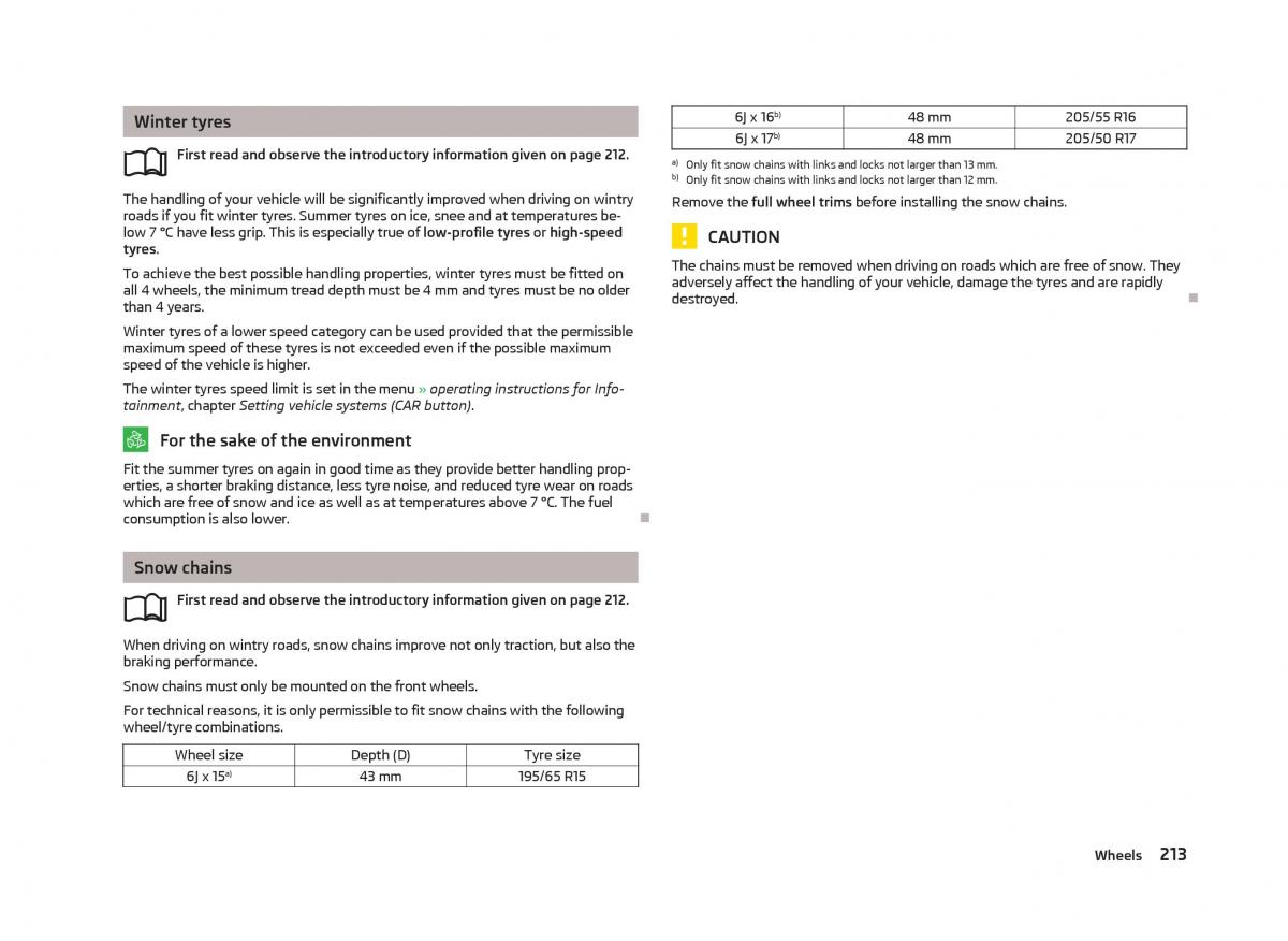 Skoda Octavia III 3 owners manual / page 215