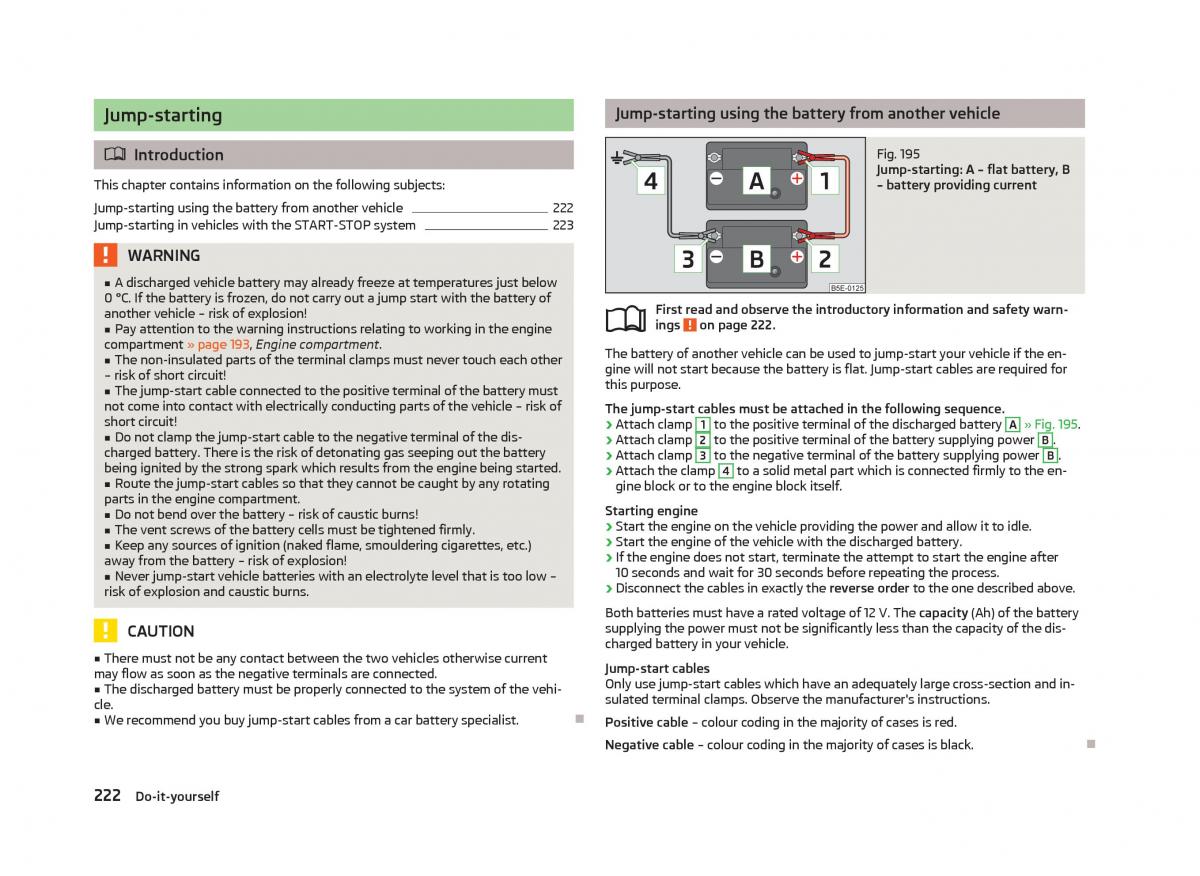 Skoda Octavia III 3 owners manual / page 224