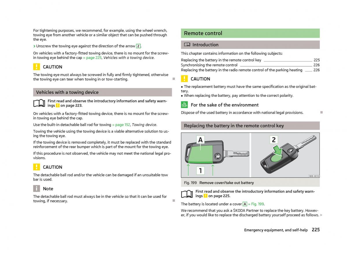 Skoda Octavia III 3 owners manual / page 227