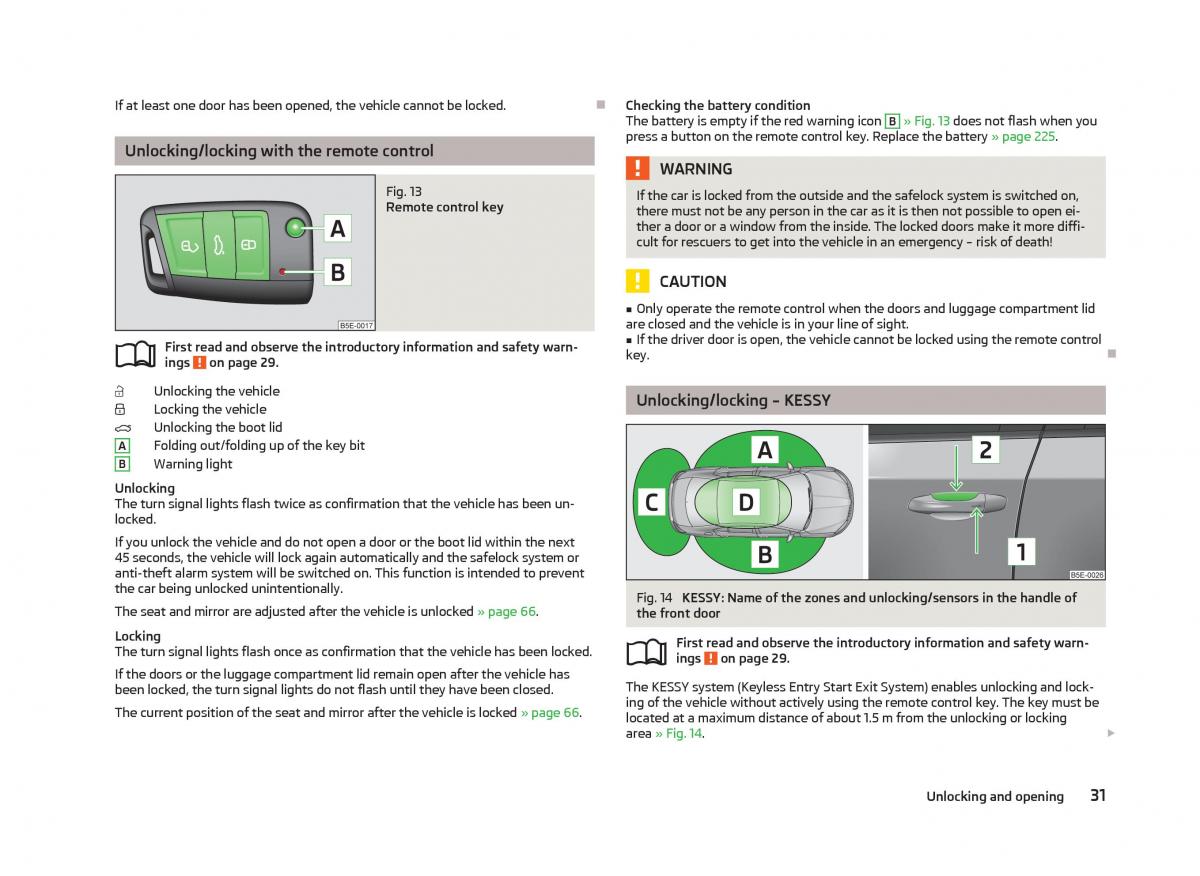 Skoda Octavia III 3 owners manual / page 33