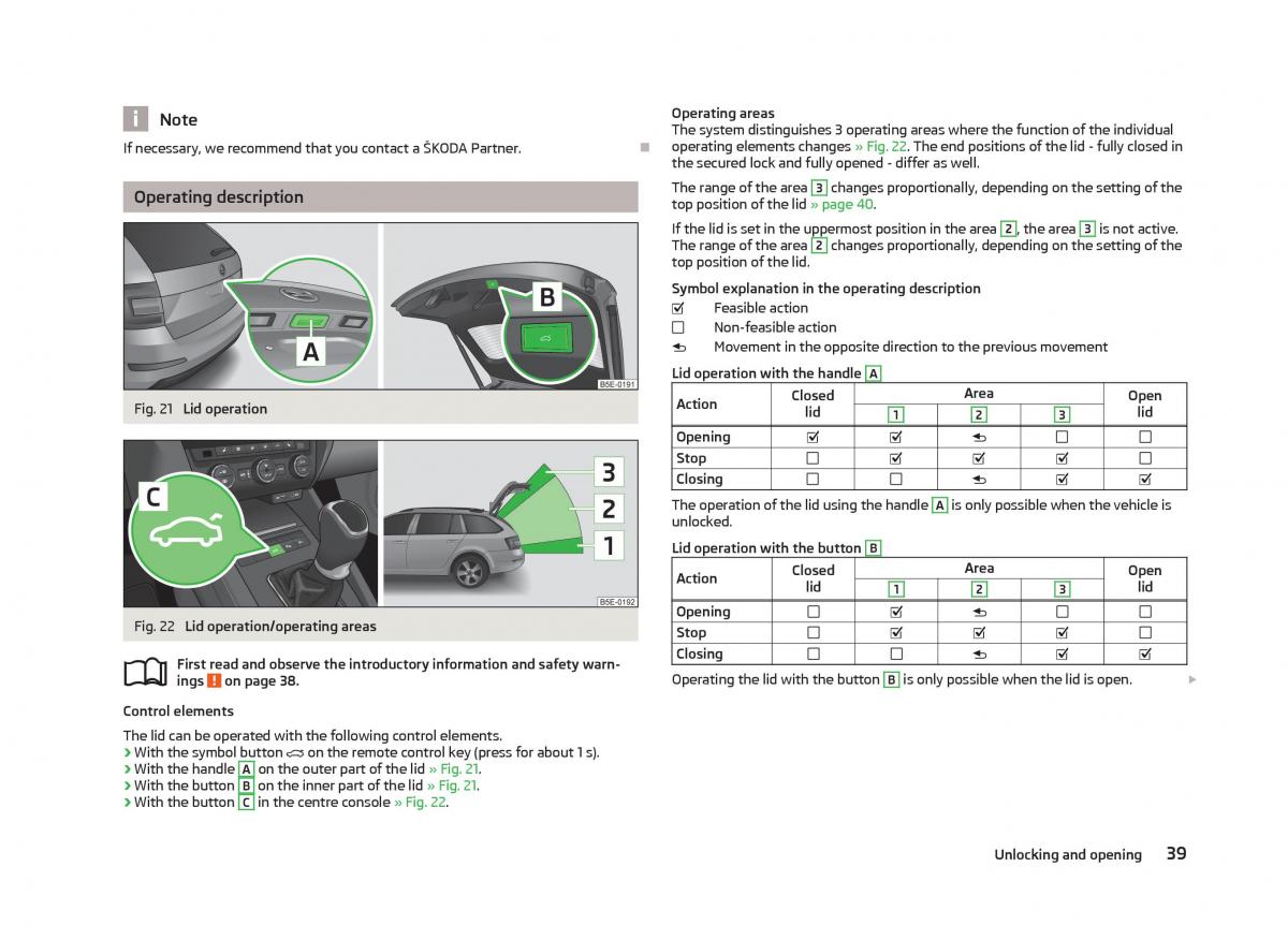 Skoda Octavia III 3 owners manual / page 41