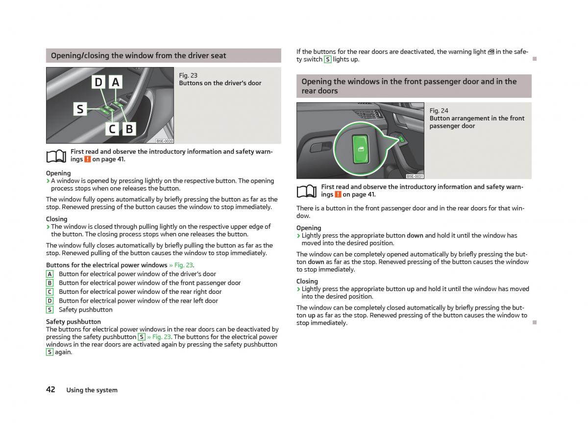 Skoda Octavia III 3 owners manual / page 44