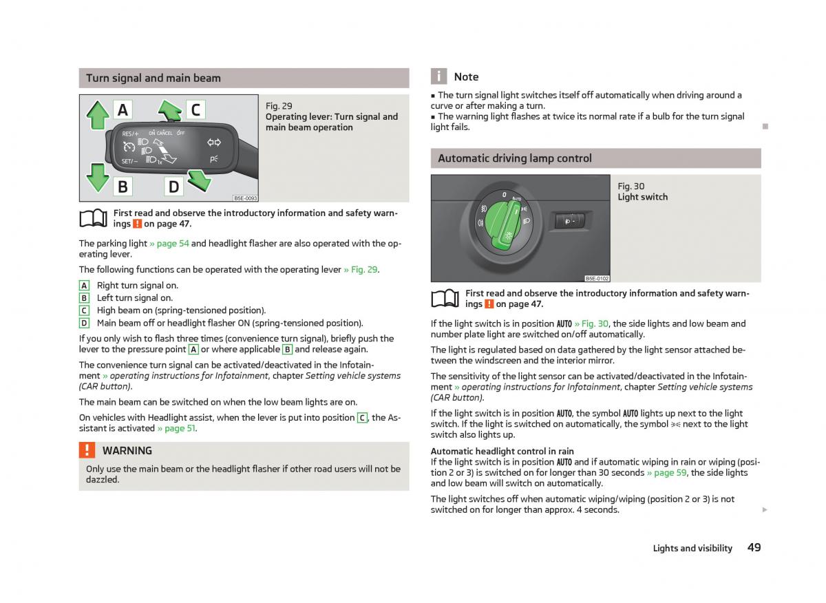 Skoda Octavia III 3 owners manual / page 51