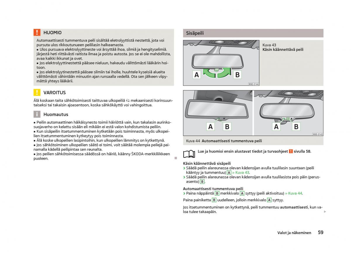 Skoda Octavia III 3 omistajan kasikirja / page 61