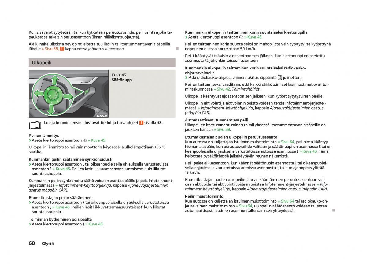 Skoda Octavia III 3 omistajan kasikirja / page 62