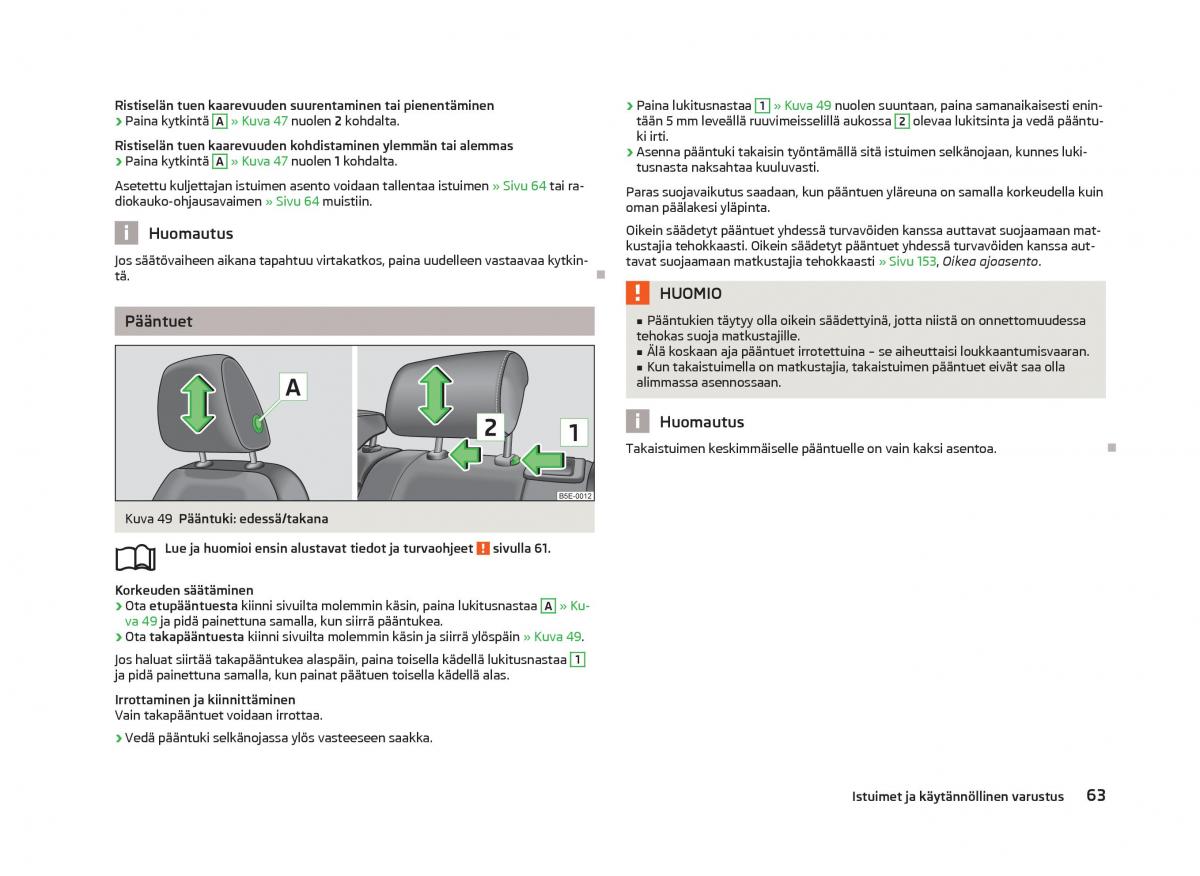 Skoda Octavia III 3 omistajan kasikirja / page 65