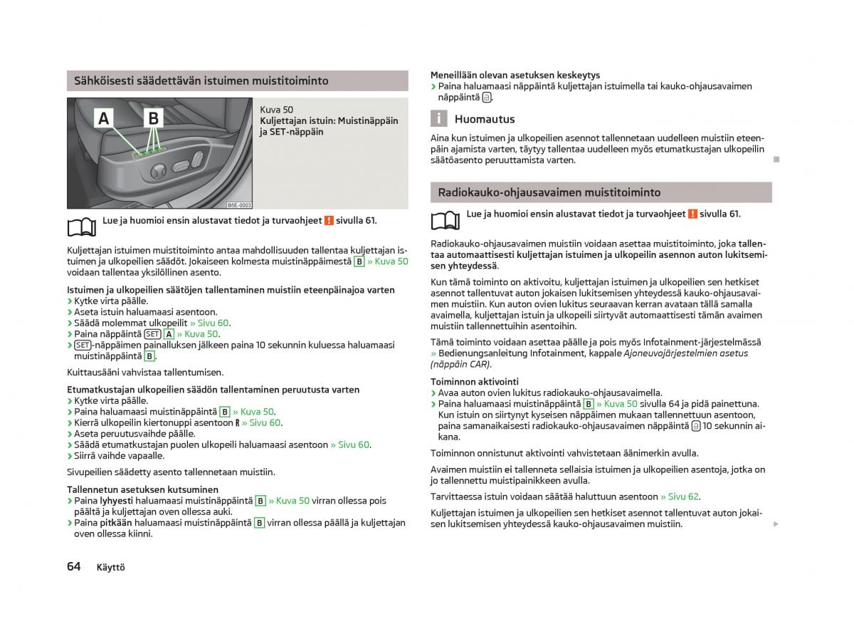 Skoda Octavia III 3 omistajan kasikirja / page 66