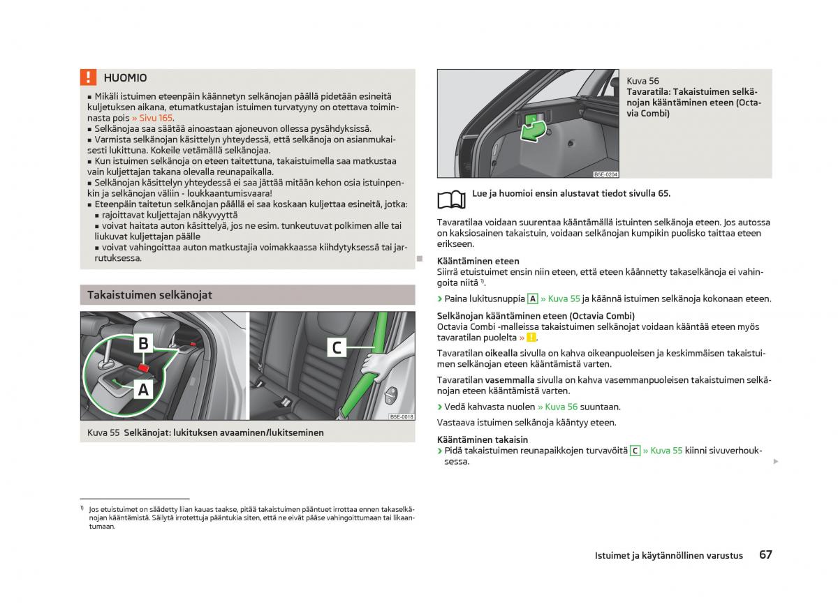 Skoda Octavia III 3 omistajan kasikirja / page 69