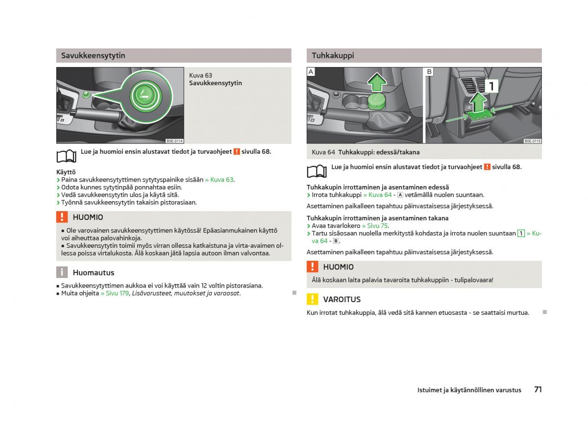 Skoda Octavia III 3 omistajan kasikirja / page 73