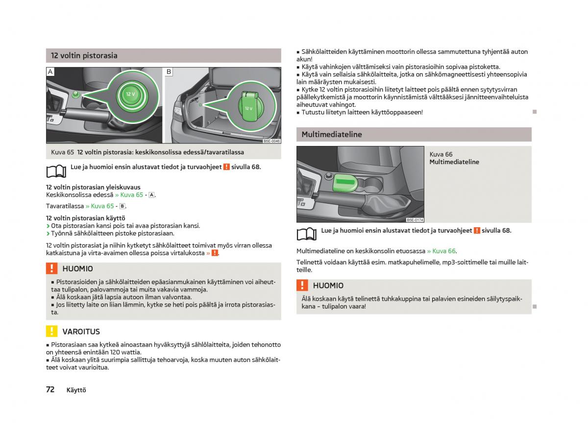 Skoda Octavia III 3 omistajan kasikirja / page 74