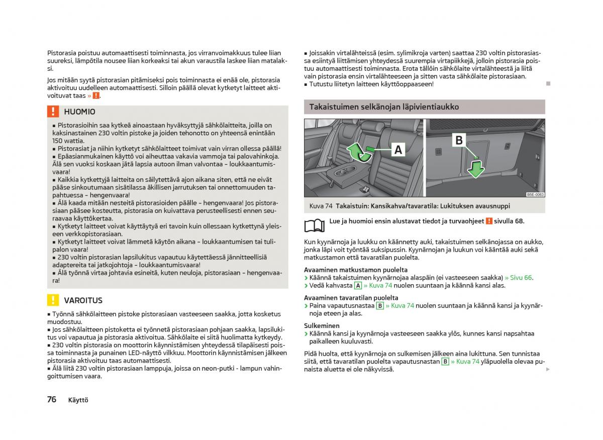 Skoda Octavia III 3 omistajan kasikirja / page 78