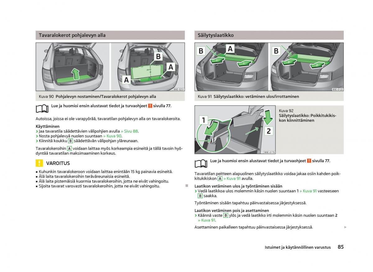 Skoda Octavia III 3 omistajan kasikirja / page 87