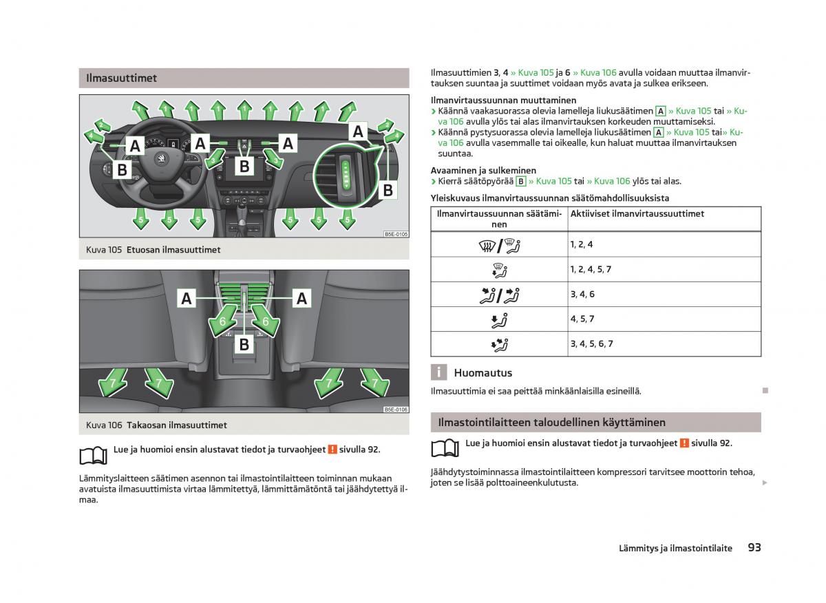 Skoda Octavia III 3 omistajan kasikirja / page 95