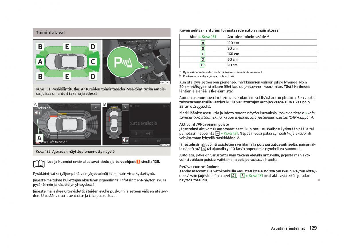 Skoda Octavia III 3 omistajan kasikirja / page 131