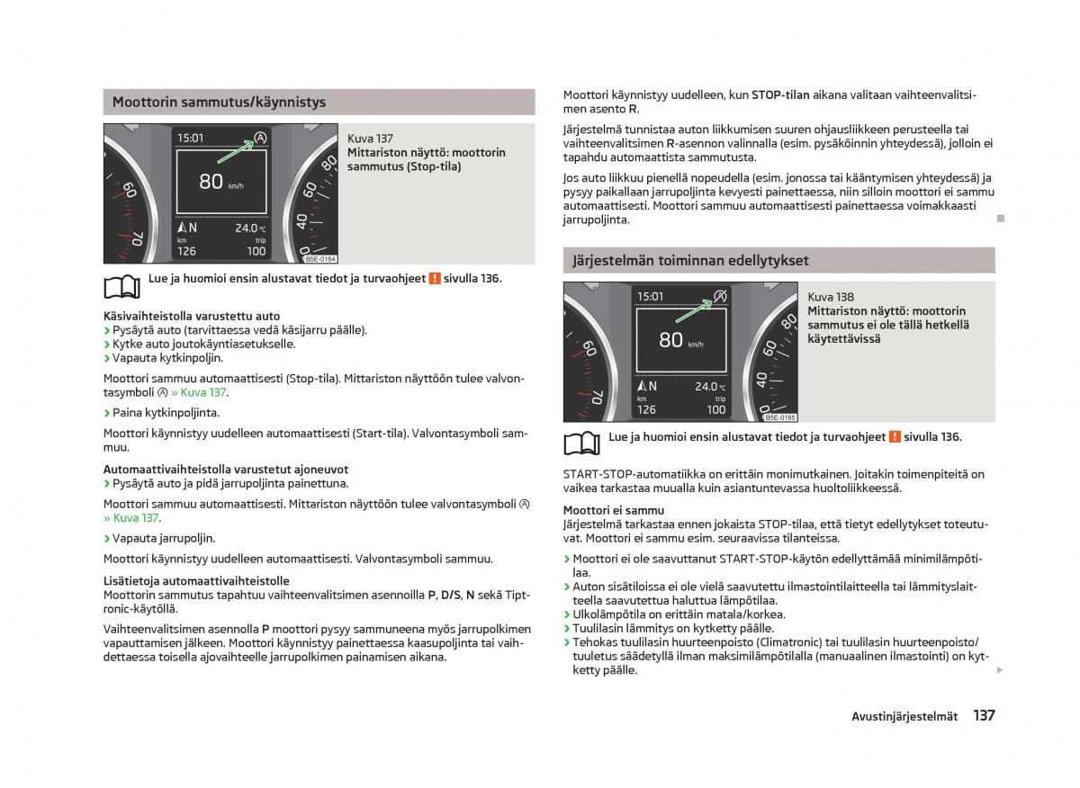 Skoda Octavia III 3 omistajan kasikirja / page 139