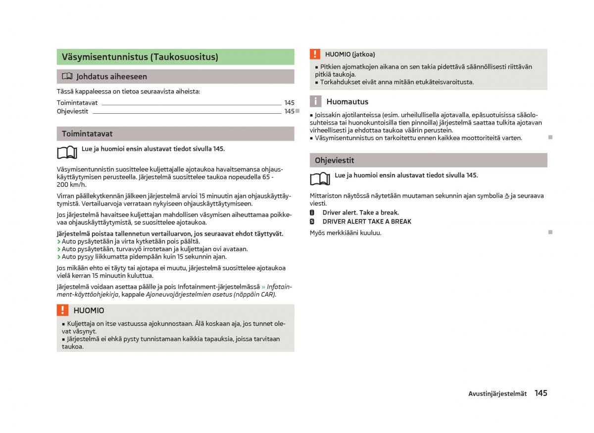 Skoda Octavia III 3 omistajan kasikirja / page 147