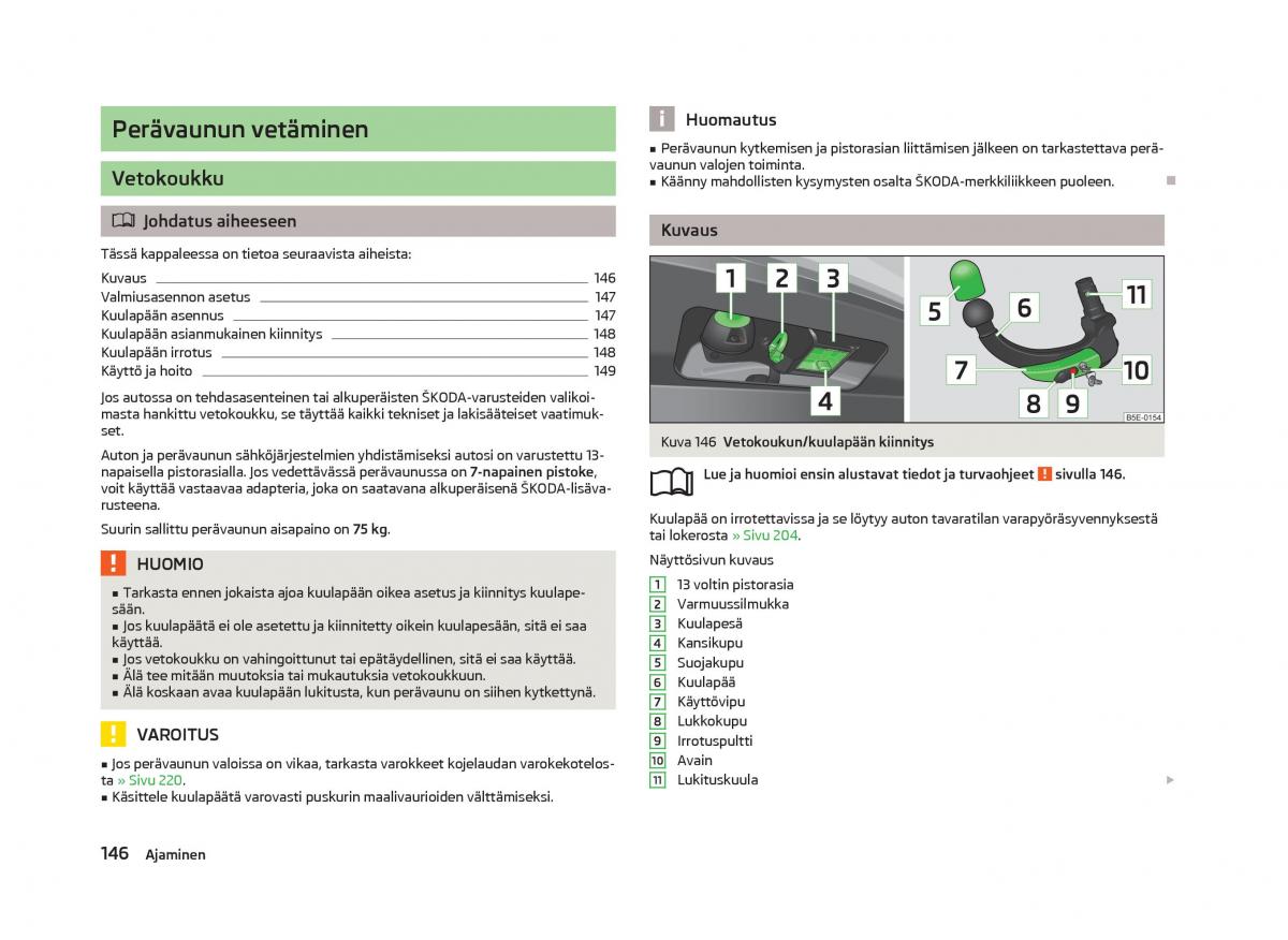 Skoda Octavia III 3 omistajan kasikirja / page 148