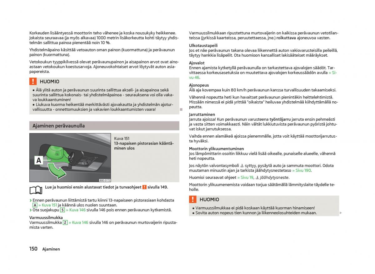 Skoda Octavia III 3 omistajan kasikirja / page 152