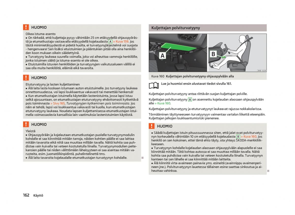 Skoda Octavia III 3 omistajan kasikirja / page 164