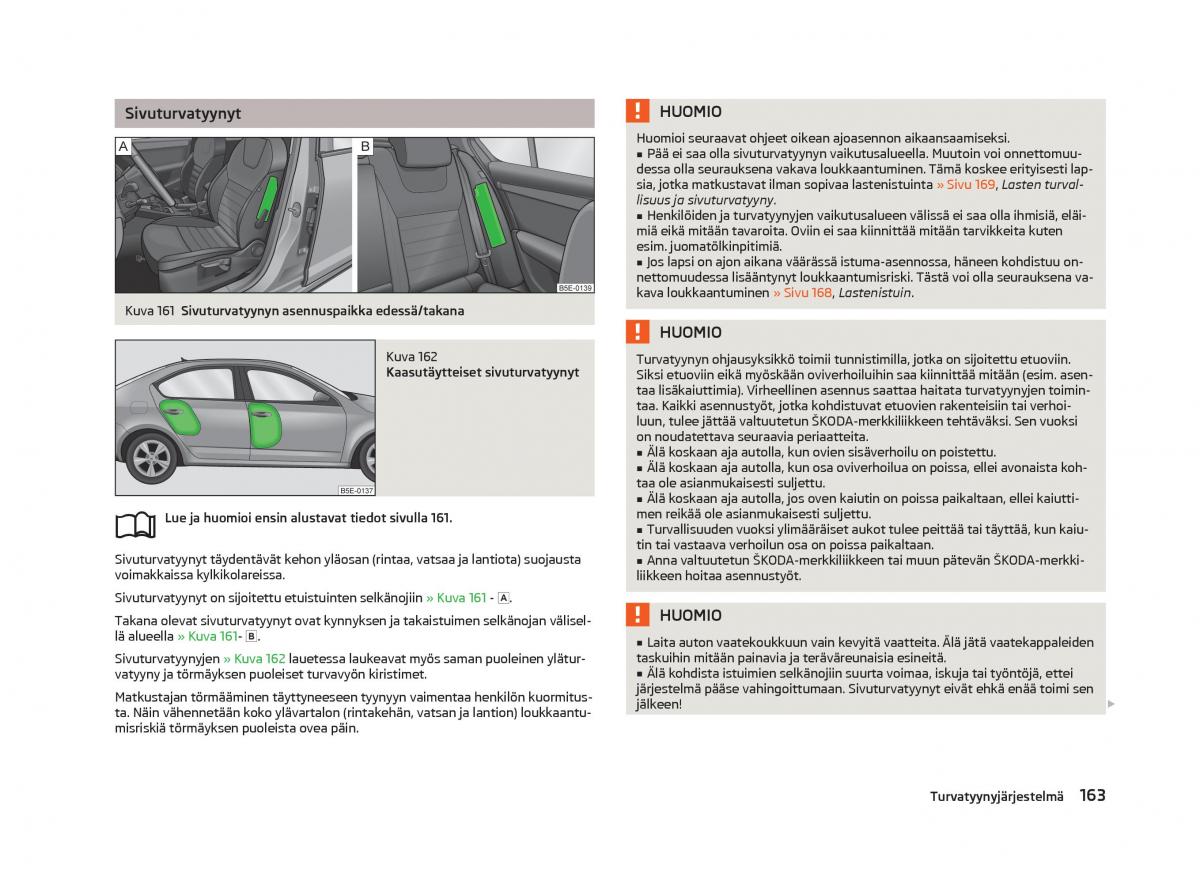 Skoda Octavia III 3 omistajan kasikirja / page 165