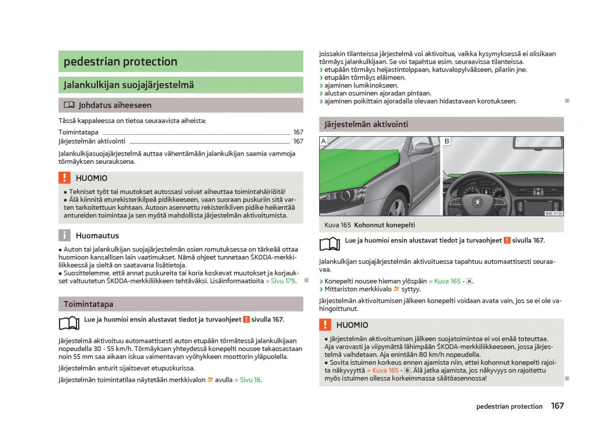 Skoda Octavia III 3 omistajan kasikirja / page 169