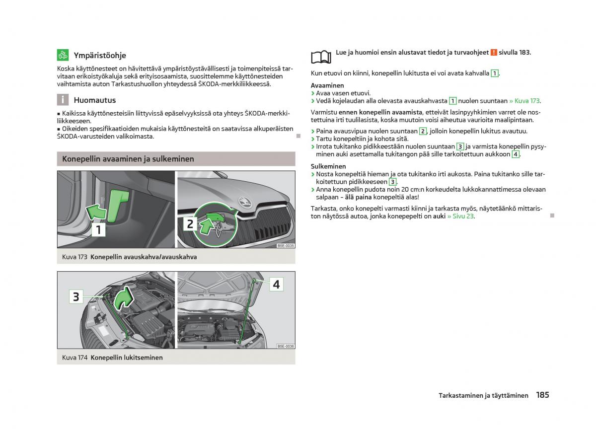 Skoda Octavia III 3 omistajan kasikirja / page 187