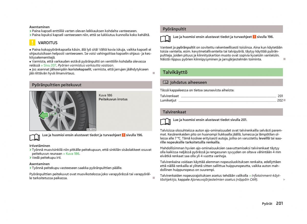 Skoda Octavia III 3 omistajan kasikirja / page 203