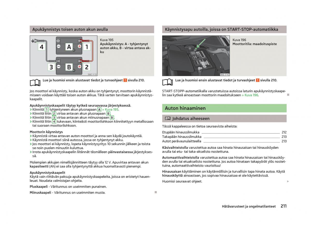 Skoda Octavia III 3 omistajan kasikirja / page 213