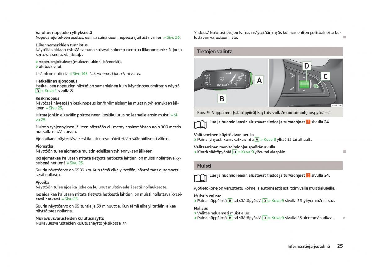 Skoda Octavia III 3 omistajan kasikirja / page 27