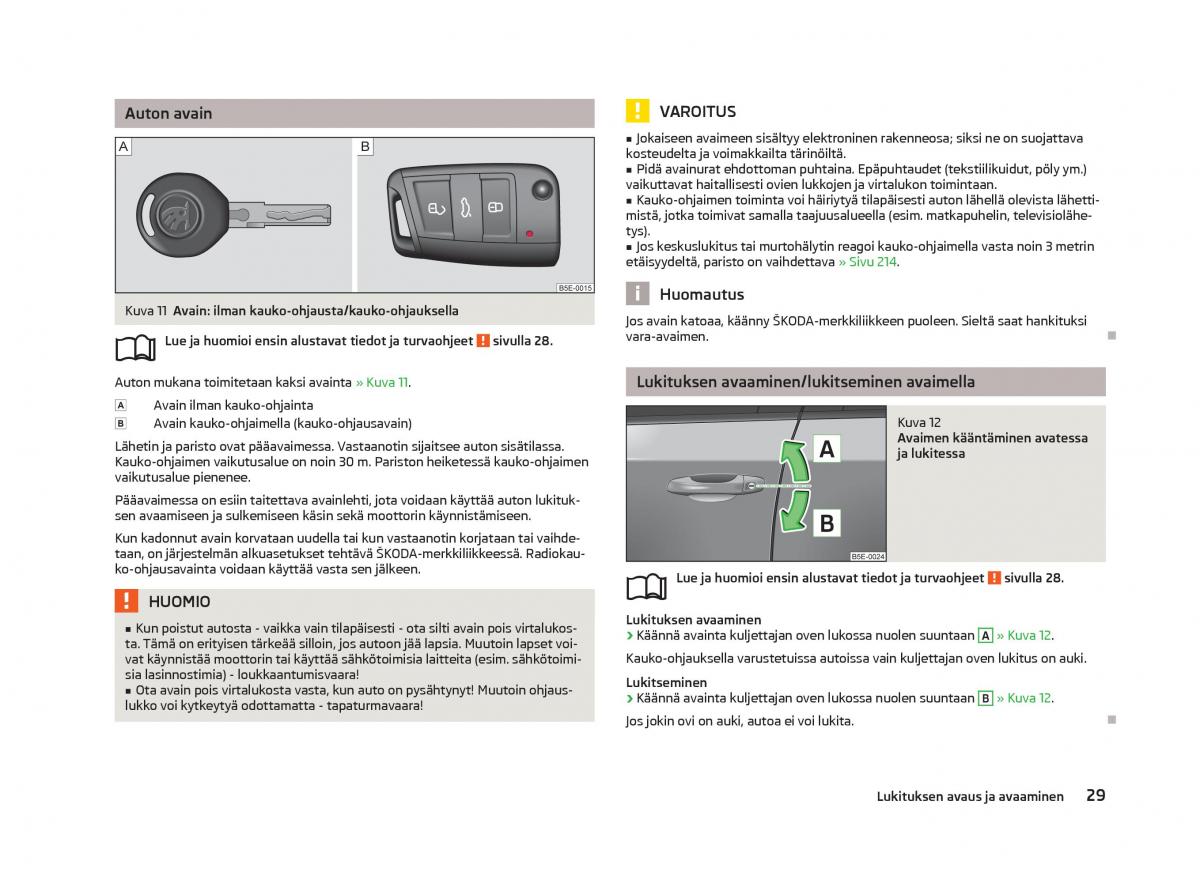 Skoda Octavia III 3 omistajan kasikirja / page 31