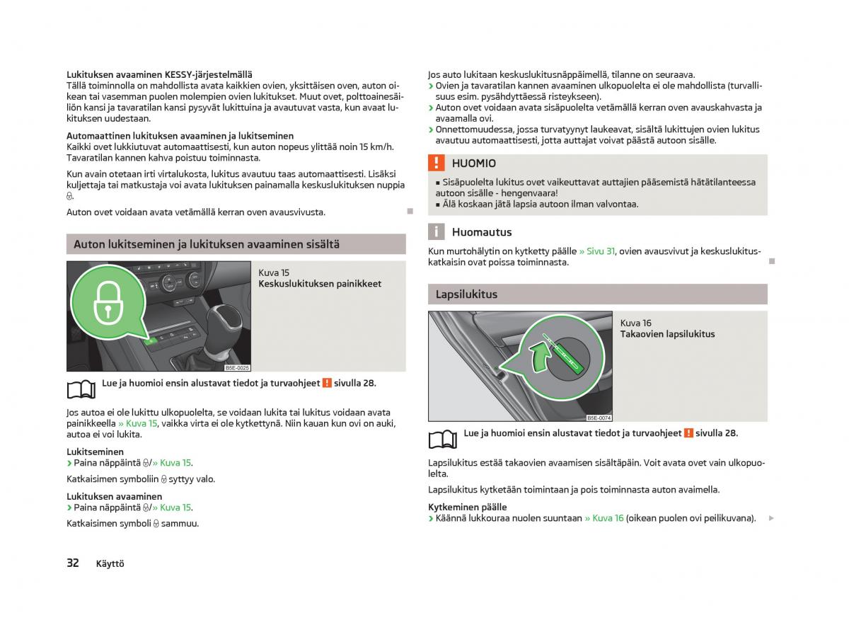 Skoda Octavia III 3 omistajan kasikirja / page 34