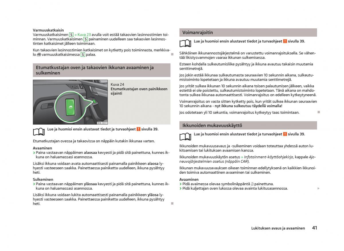 Skoda Octavia III 3 omistajan kasikirja / page 43