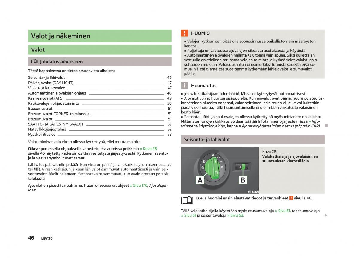 Skoda Octavia III 3 omistajan kasikirja / page 48