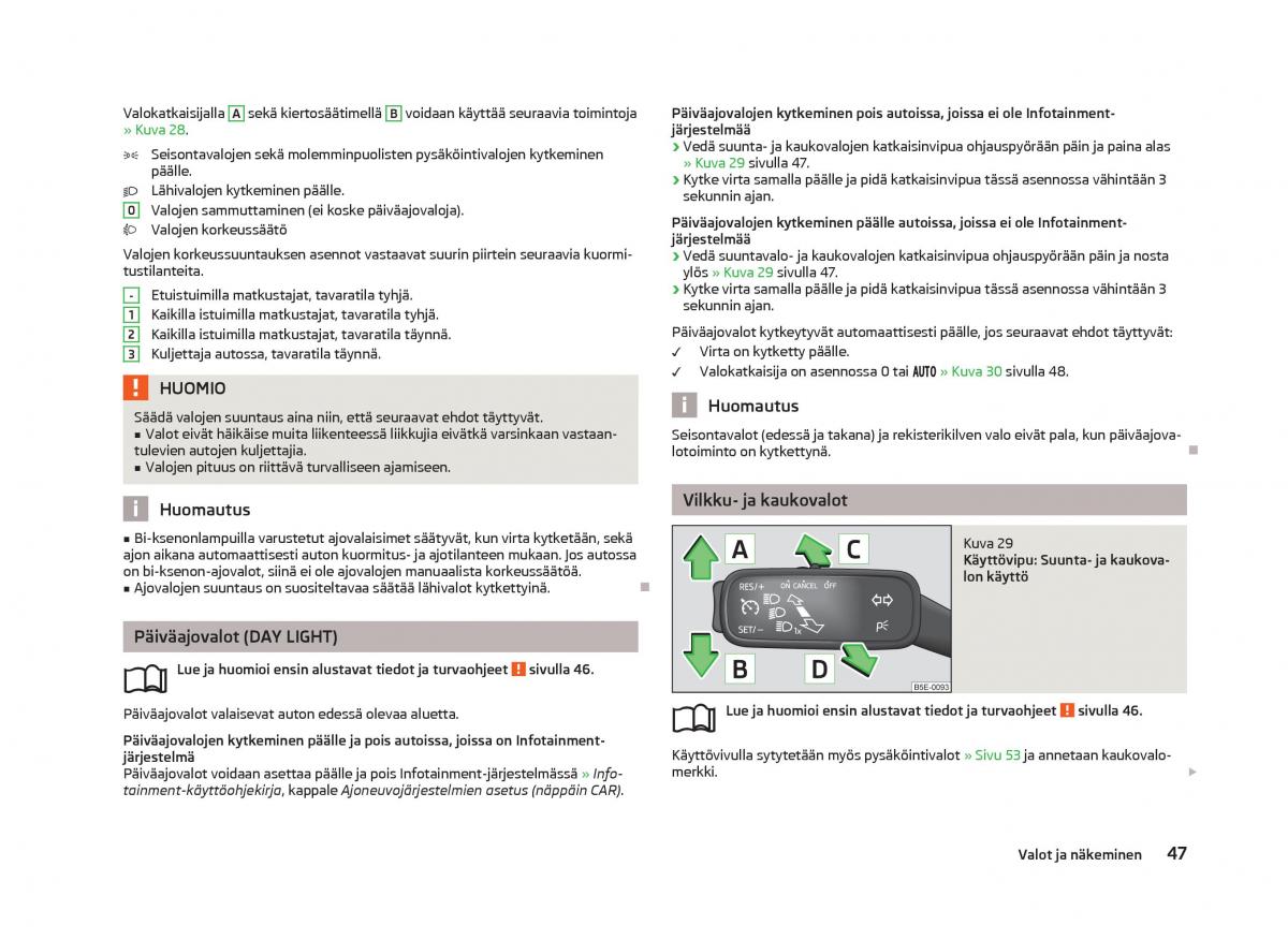 Skoda Octavia III 3 omistajan kasikirja / page 49