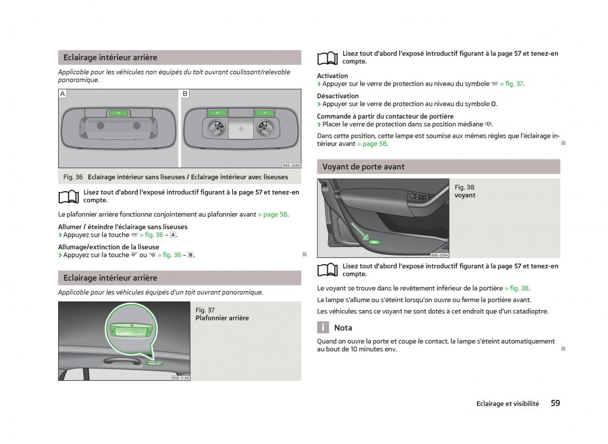 Skoda Octavia III 3 manuel du proprietaire / page 61