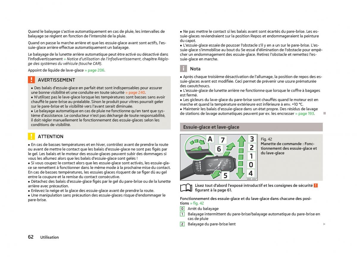 Skoda Octavia III 3 manuel du proprietaire / page 64