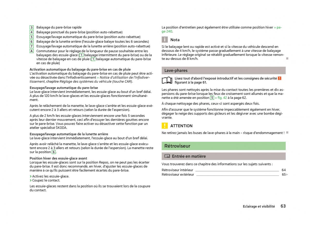 Skoda Octavia III 3 manuel du proprietaire / page 65