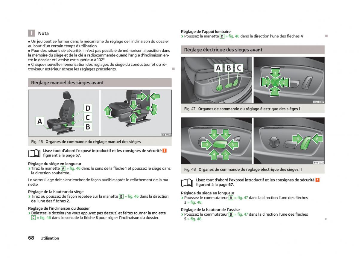 Skoda Octavia III 3 manuel du proprietaire / page 70