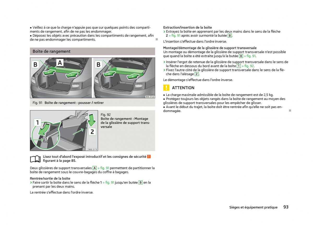 Skoda Octavia III 3 manuel du proprietaire / page 95