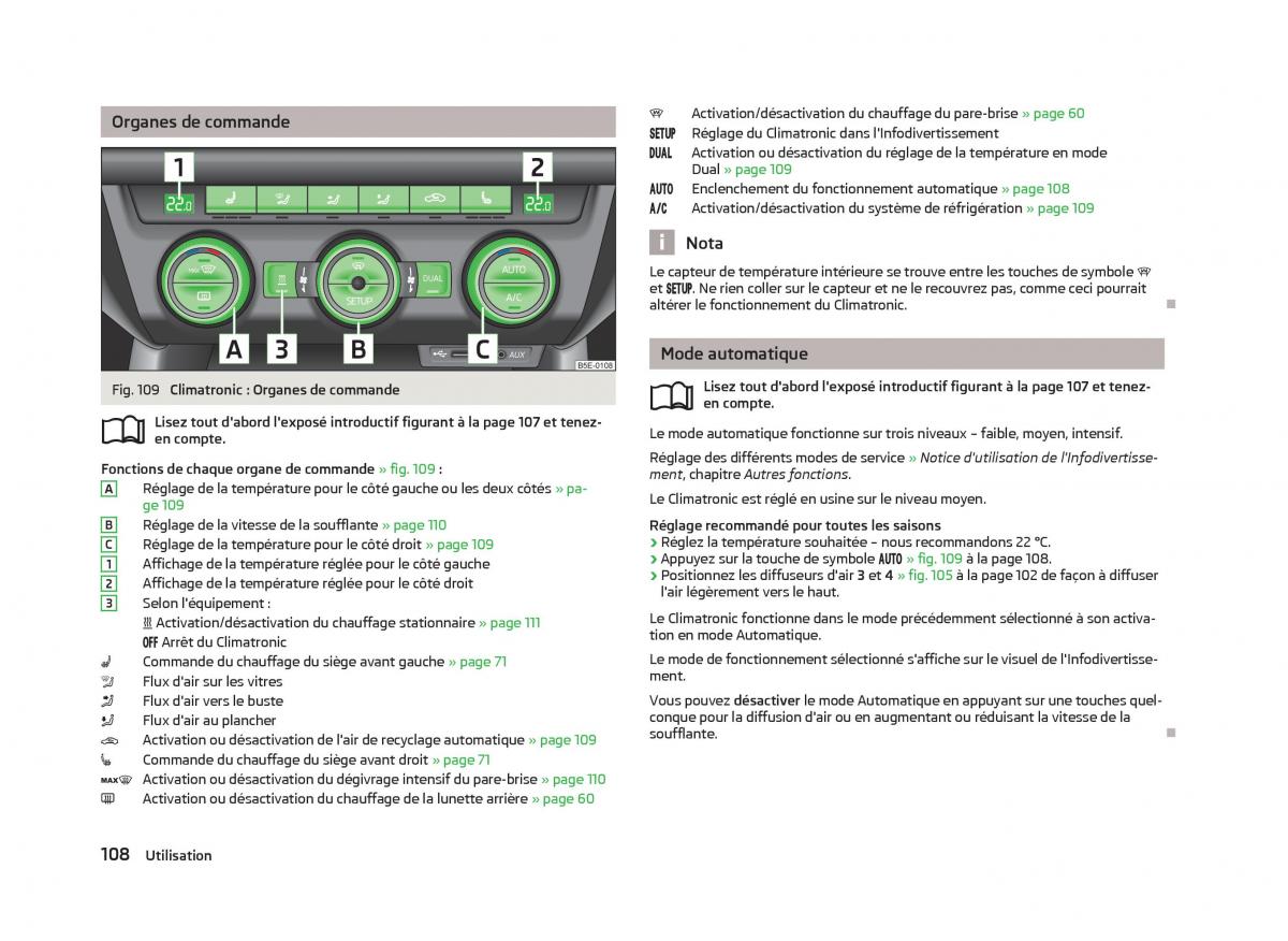 Skoda Octavia III 3 manuel du proprietaire / page 110