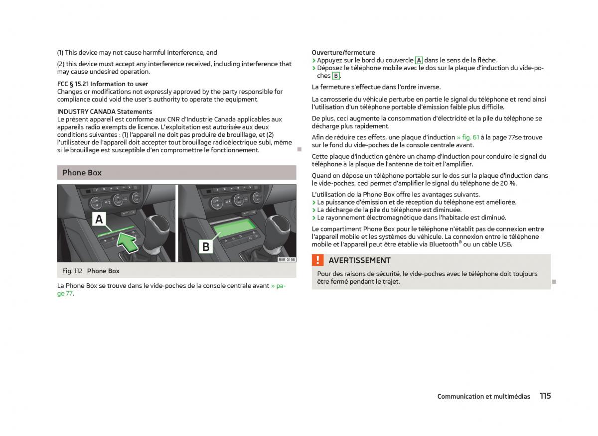 Skoda Octavia III 3 manuel du proprietaire / page 117