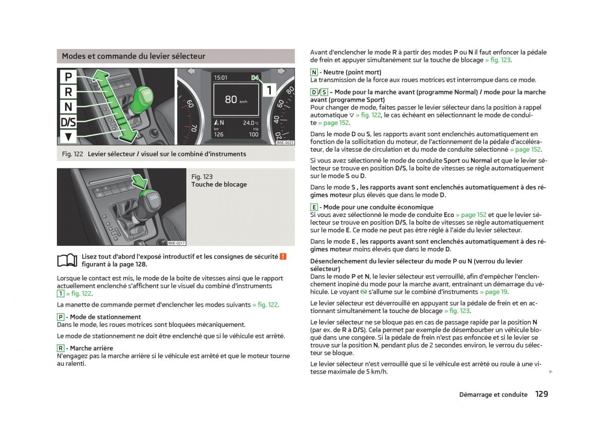 Skoda Octavia III 3 manuel du proprietaire / page 131